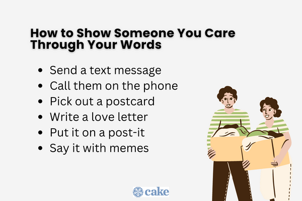 How to Show Someone You Care Through Your Words